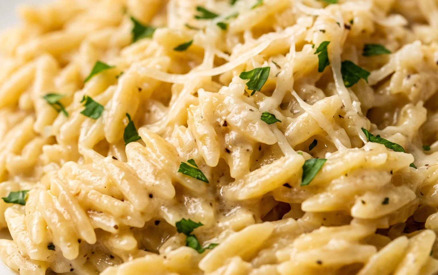 Creamy Garlic Parmesan Orzo