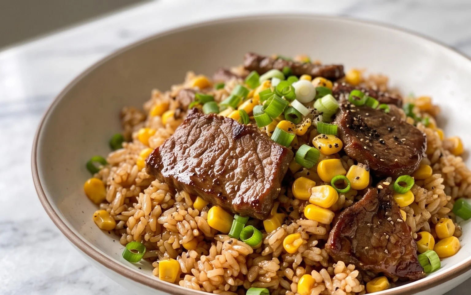 Beef Pepper Rice Bowl is a delicious meal option.
