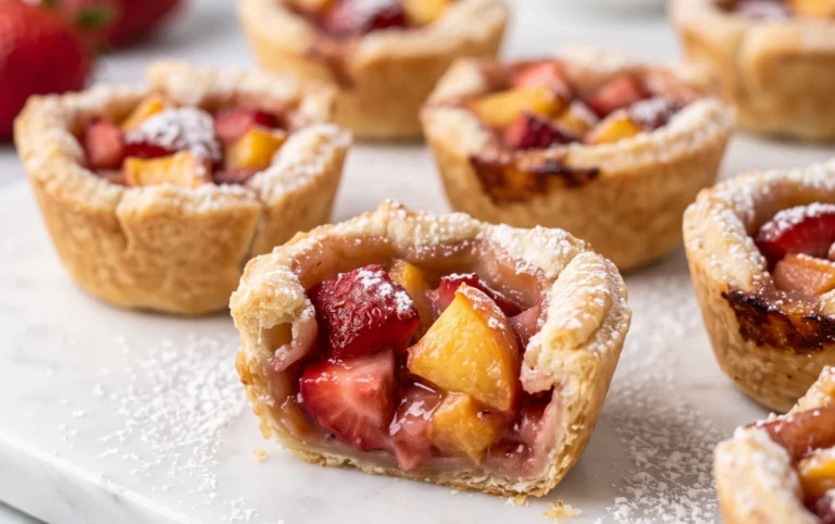 Strawberry Peach Pie Bites