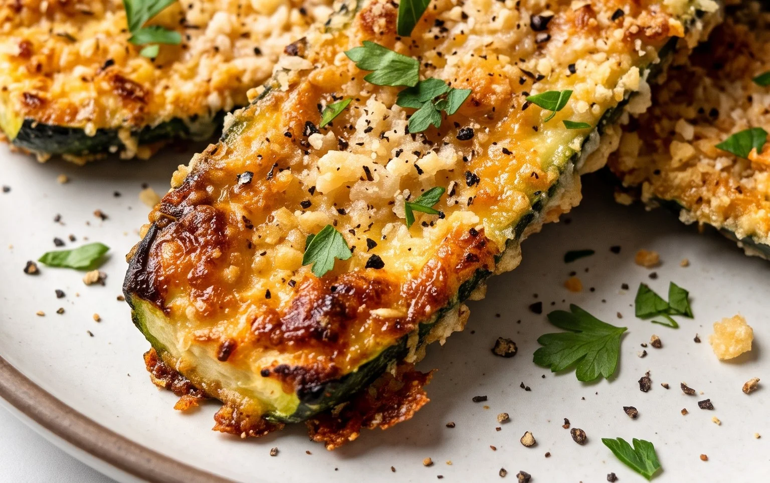 Baked Parmesan Zucchini