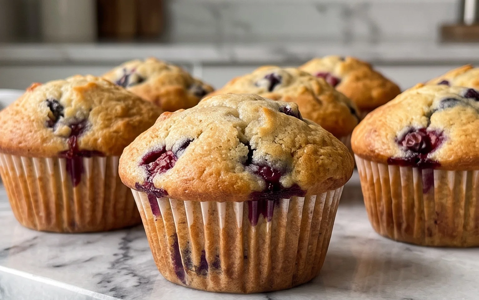 Bakery Style Mixed Berry Muffins | with Frozen Berries