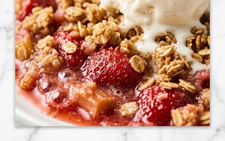 Easy Rhubarb Crisp