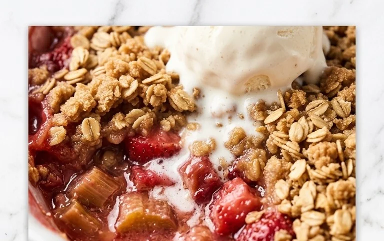 Easy Rhubarb Crisp