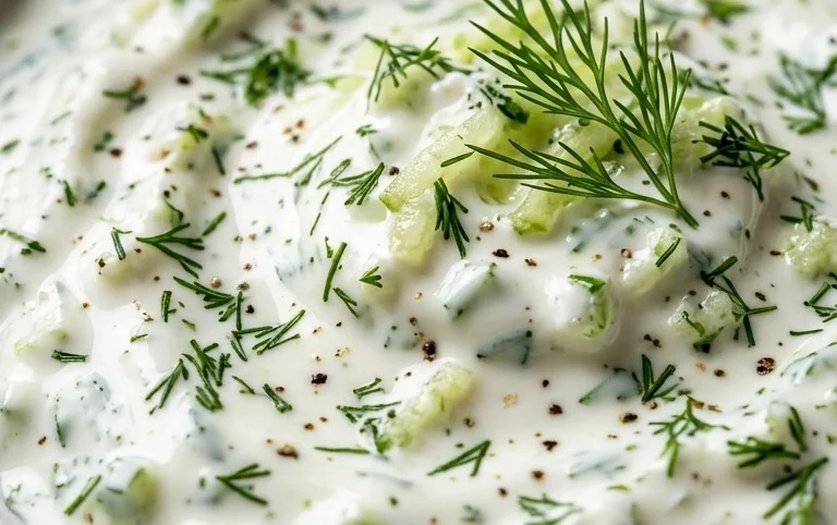 Cucumber Dip with Sour Cream and Dill