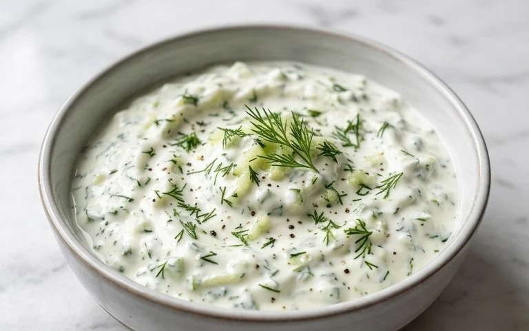 Cucumber Dip with Sour Cream and Dill