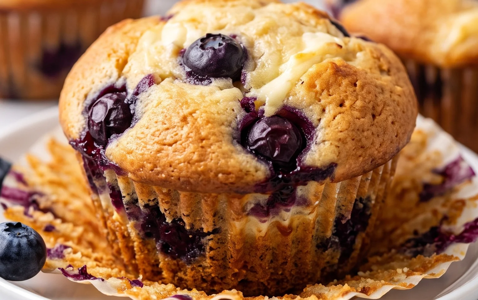 Berry Cream Cheese Muffins