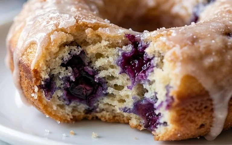 Blueberry Cake Donuts