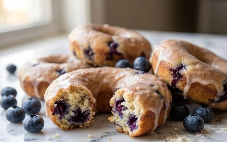 Blueberry Cake Donuts