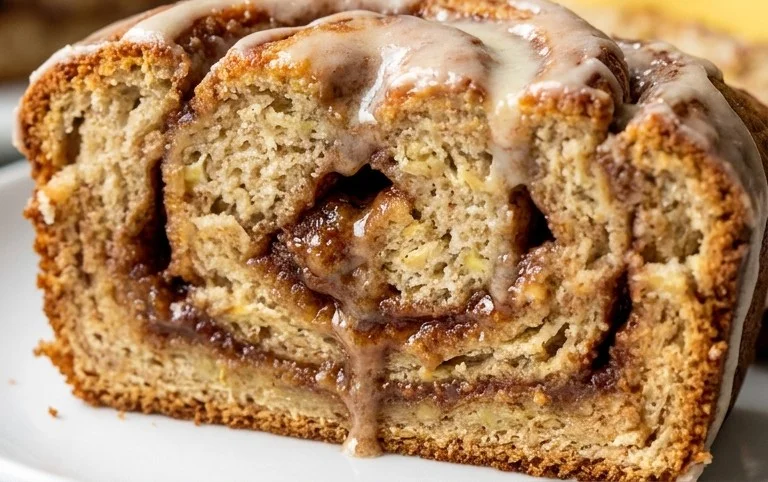 Cinnamon Roll Banana Bread