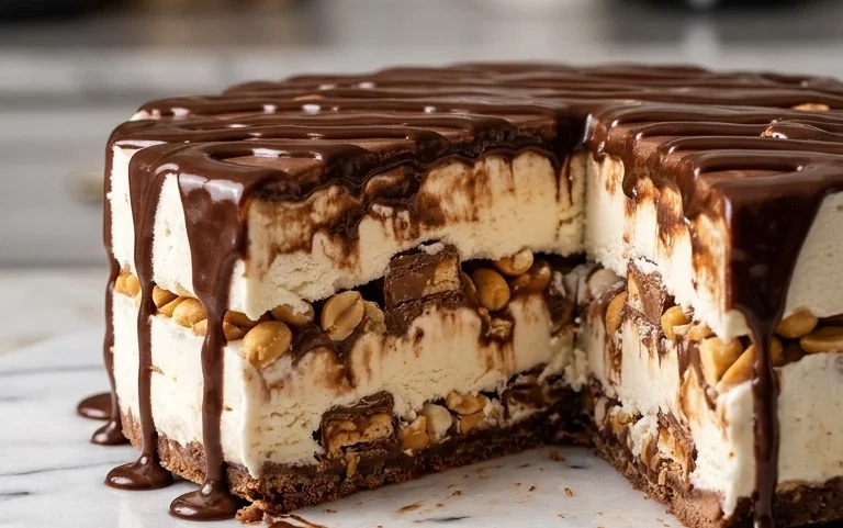 Buster Bar Ice Cream Cake