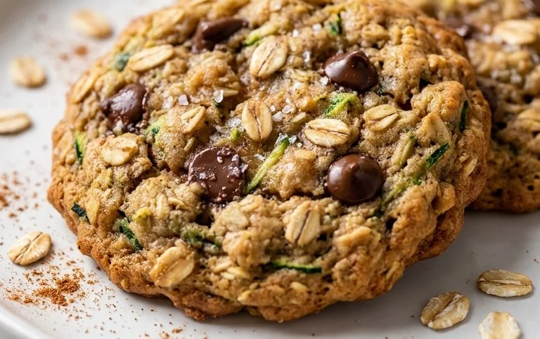 Healthy Zucchini Oatmeal Cookies