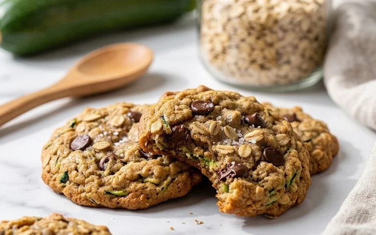 Healthy Zucchini Oatmeal Cookies