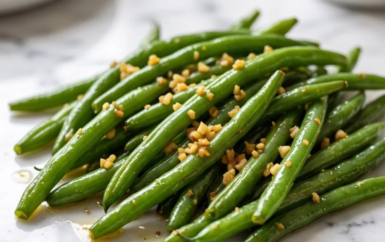 Sautéed Green Beans Recipe with Garlic