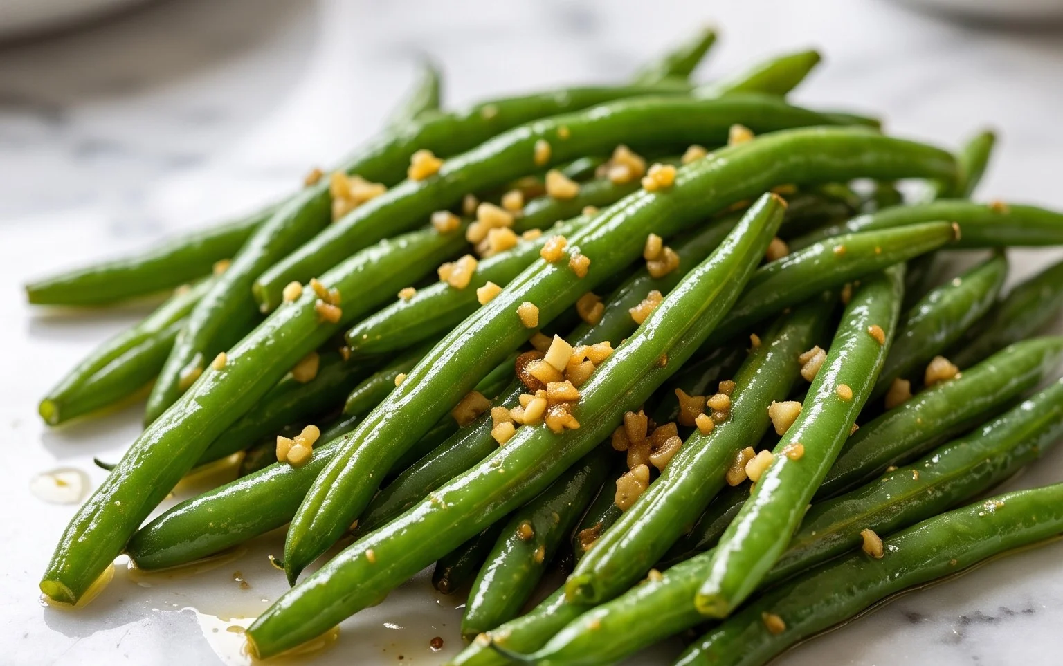 Sautéed Green Beans Recipe with Garlic