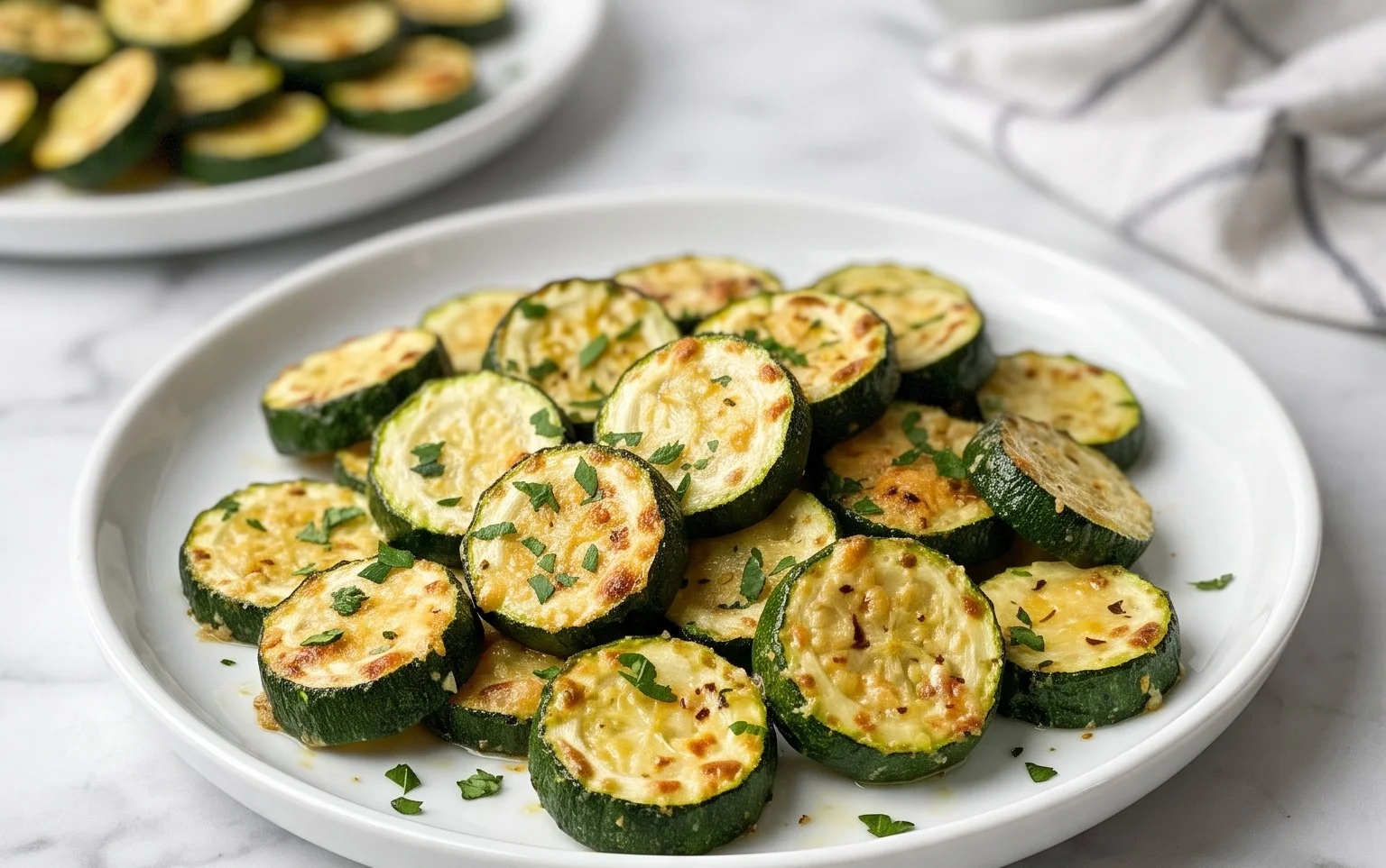 Oven Roasted Parmesan Zucchini
