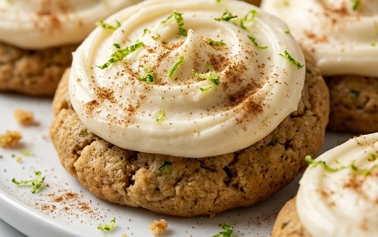 Zucchini Cookies with Cream Cheese Frosting