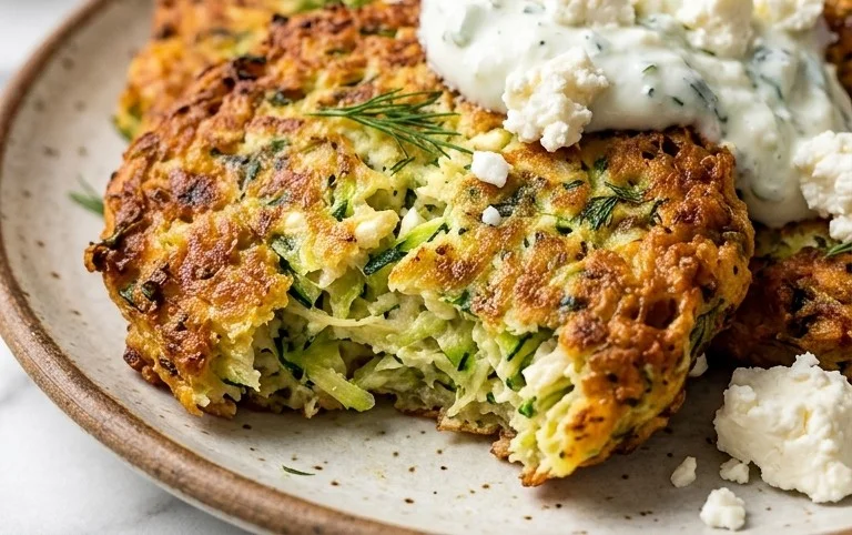 Kolokithokeftedes (Greek Zucchini Fritters)