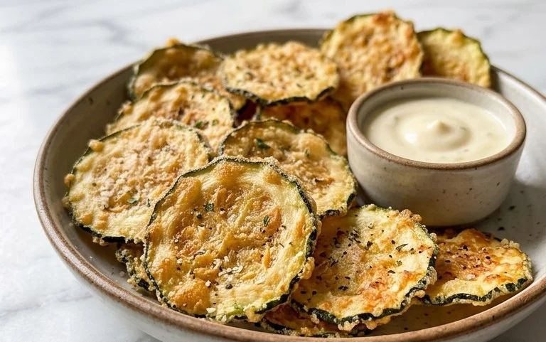 Crispy Baked Zucchini Chips