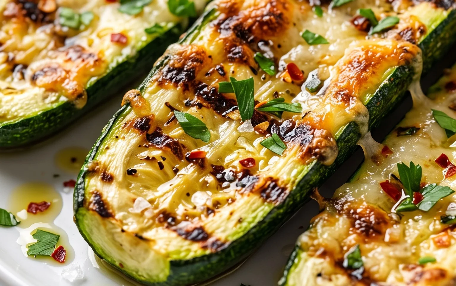 Grilled Zucchini with Parmesan